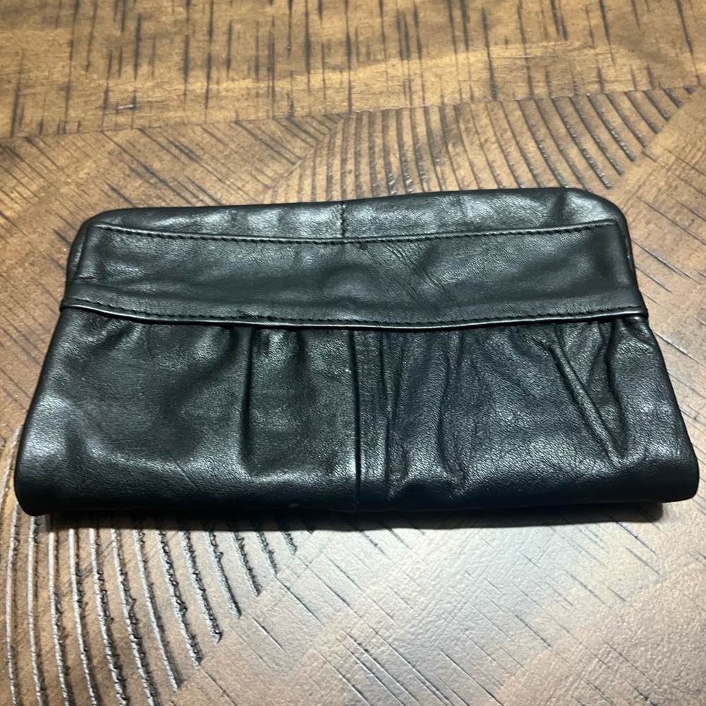 Black Pleather Clutch
